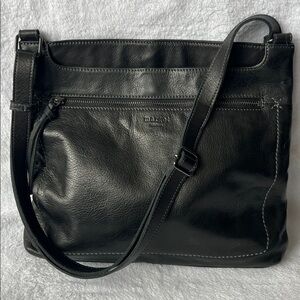 NWOT Margot Black Leather Shoulder Bag/Purse